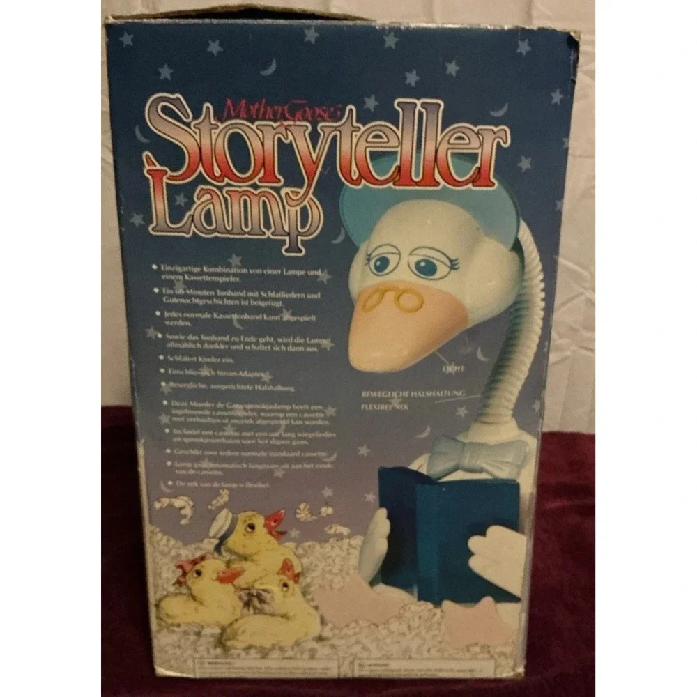 Vintage 1992 Safe & Sound‎ Mother Goose Storyteller Lamp Light, Works